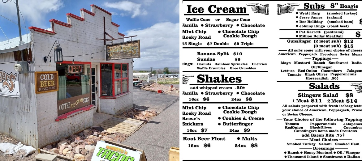 Gunslinger's Menu