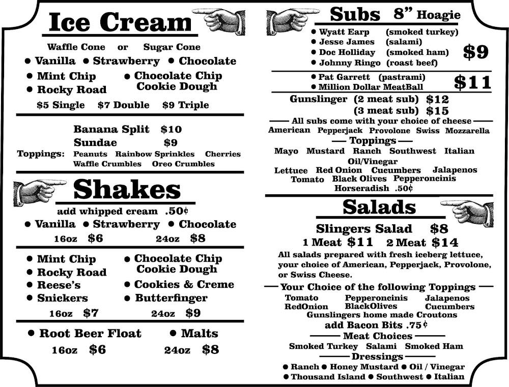 Gunslinger's Menu image 1